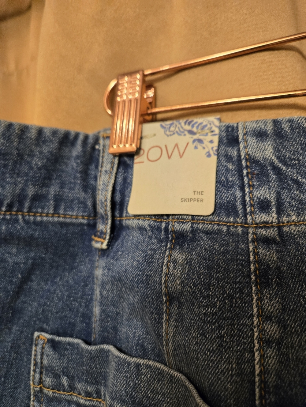 Anthropologie Blue Cropped Wide-Leg Jeans-20w- NWT - Picture 4 of 4